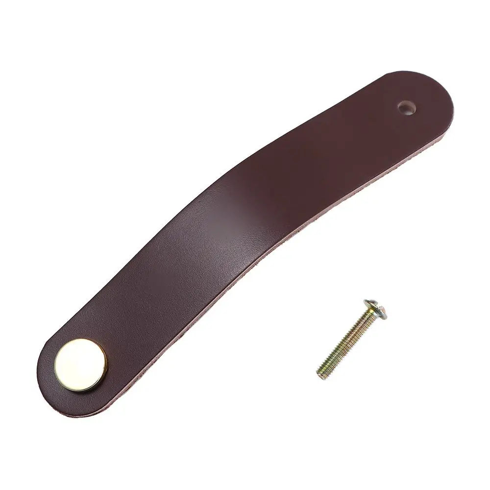 Nordic Modern Style Soft Kitchen Wardrobe Cabinet Environmentally Door Pulls Drawer Handle Furniture Knobs Leather Handle