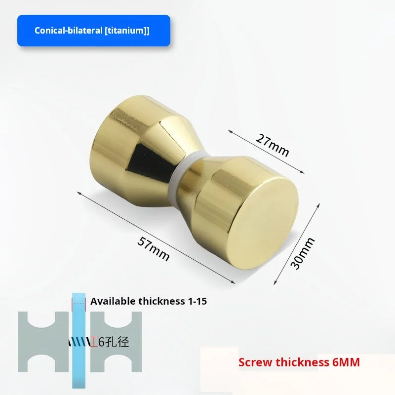 Glass Door Handle Bathroom Door Shower Door Handle Sliding Door Display Cabinet Wine Cabinet Barn Door Single Hole Round Knob