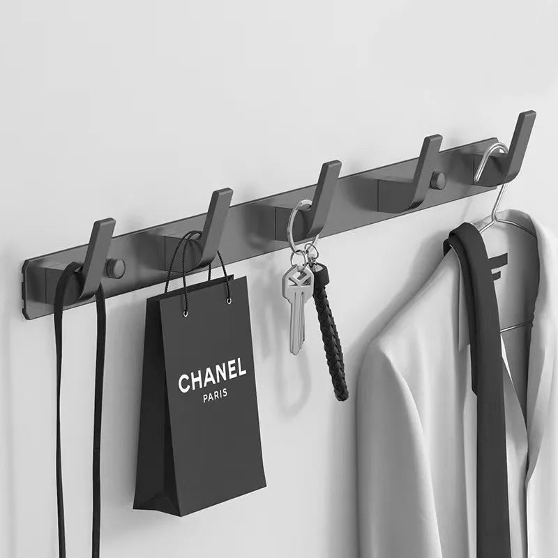 Wall Mounted Gray Towel Hanger Clothes Hat Hook Row Vintage Robe Hook Bathroom Robe Hook Bath Hardware Set Kitchen Hanger
