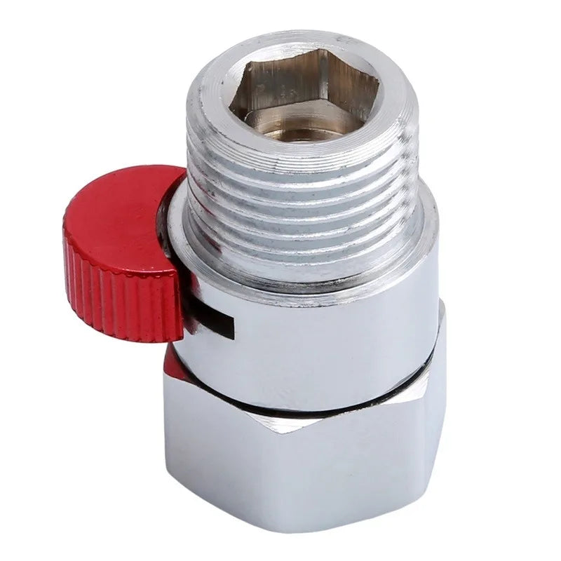 Bathroom Shower  Brass Junction Water Flow Control Valve Straight-through Shut-off Angle Valve Bath Water Tap Accessory