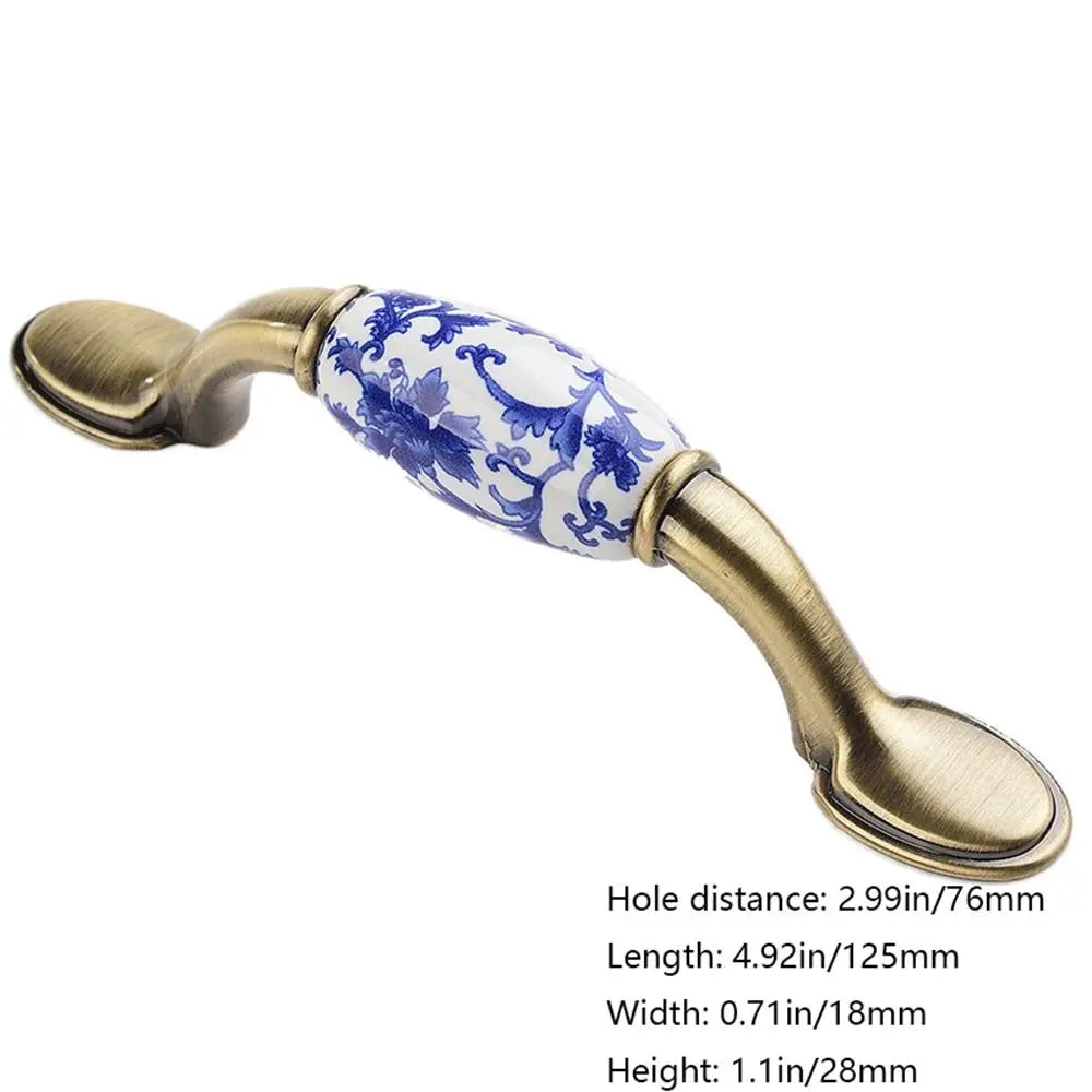 1Pcs 76mm/96mm/128mm Creative Furniture Antique Fashion Drawer Knobs Pull Handles Dresser Cabinet Handles Door Handle