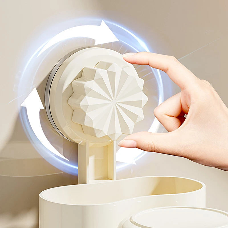 Bathroom Shelves Wall Mount Toothbrush Toothpaste Holder Suction Cup Storage Rack Toiletries Organizer Bathroom Accessories