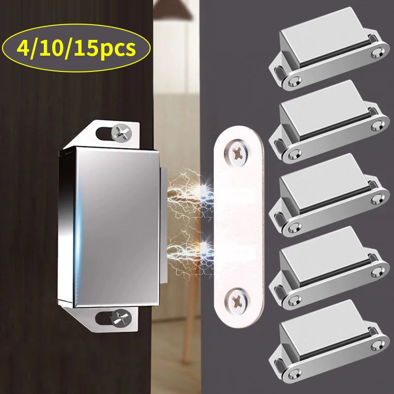 4/10/15pcs magnetic cabinet door stopper, suitable for furniture doors such as cabinets and shoe cabinets, magnetic door buckles