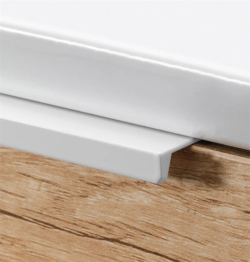 Modern Simple White Long Cabinet Handle Kitchen Cupboard Furniture Length Door Handle  Wardrobe Closet Hardware Drawer Pull Knob