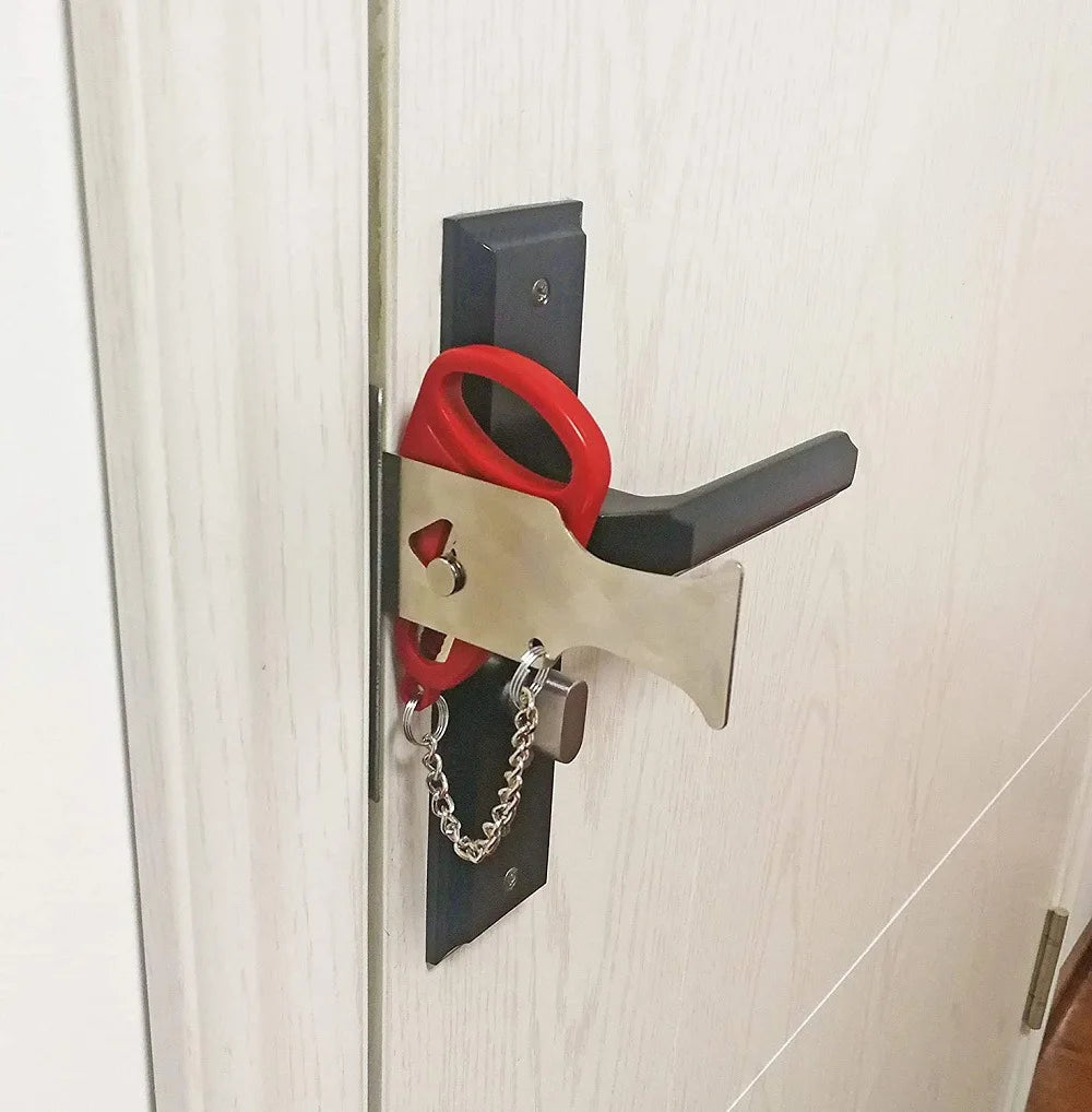 Portable Door Lock Self-Defense Anti Theft Door Locks Safety Latch Door Stopper Security Hotel Apartment Travel Home Door Locks