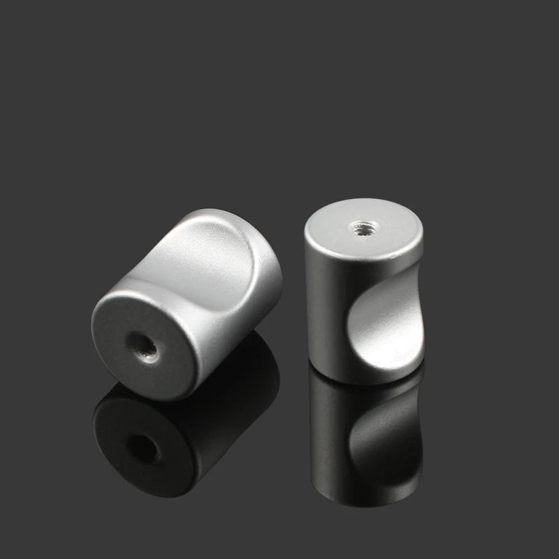 5/10/20Pcs Round Aluminum Alloy Door Knobs Cabinet Handles Cupboard Drawer Kitchen Bathroom Furniture Hardware Accessories