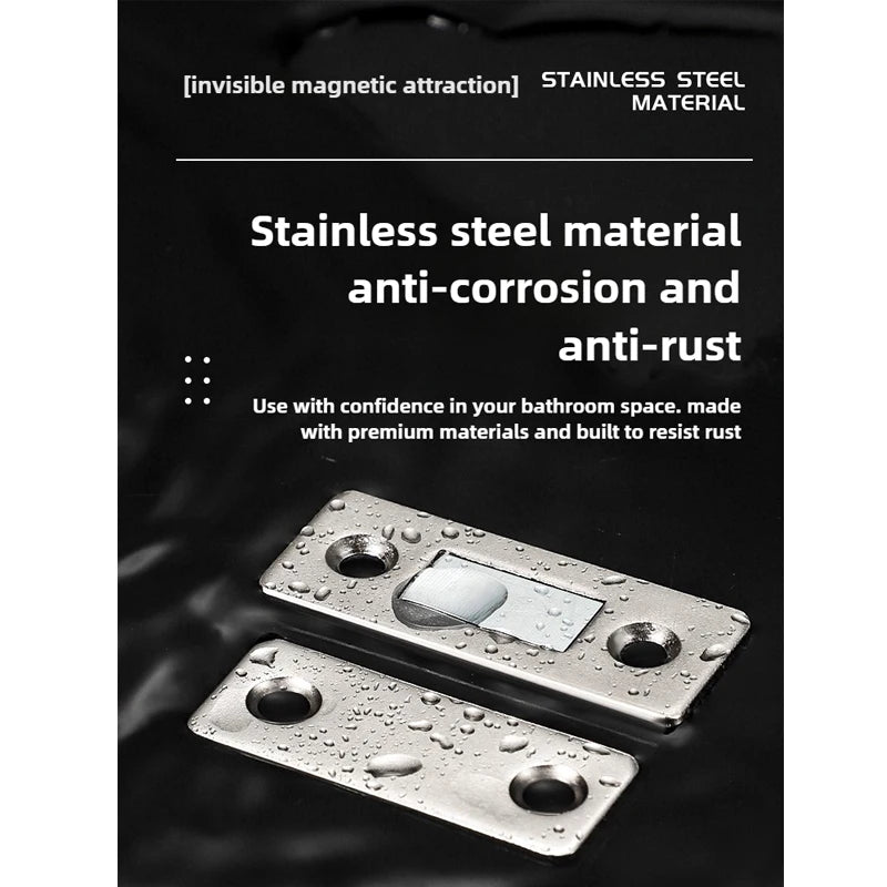 The Magnetic Sliding Door Wardrobe System Adopts A Self-aligning Magnetic Strip Mechanism, Featuring High Magnetic Adhesion