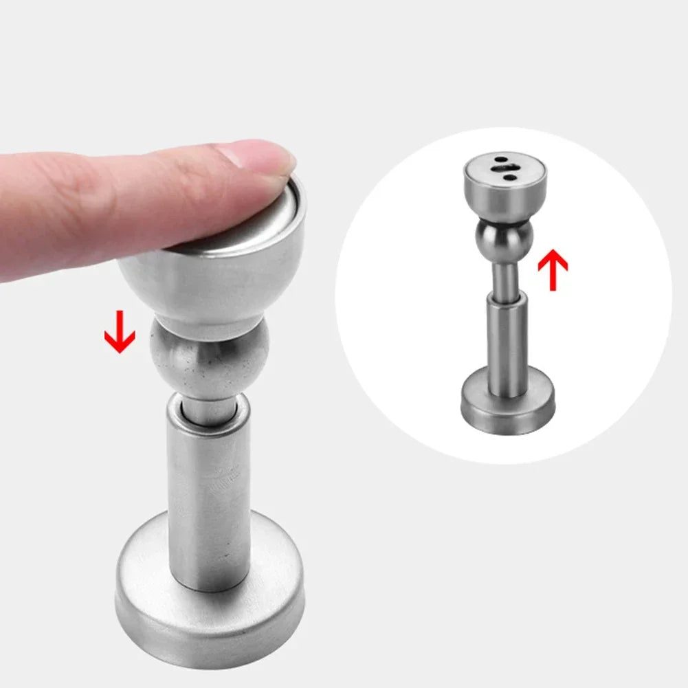 Magnetic Door Stopper Stainless Steel Magnet Door Stopper Catch Holder Strong Magnetic Attraction Gate Resistance Door Suction