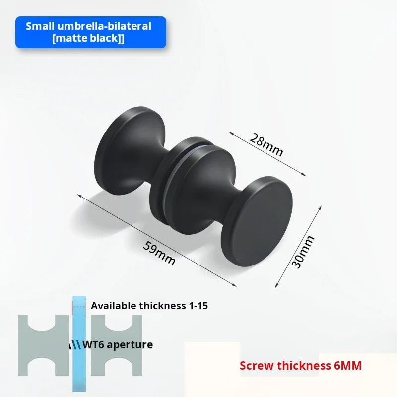 Glass Door Handle Bathroom Door Shower Door Handle Sliding Door Display Cabinet Wine Cabinet Barn Door Single Hole Round Knob