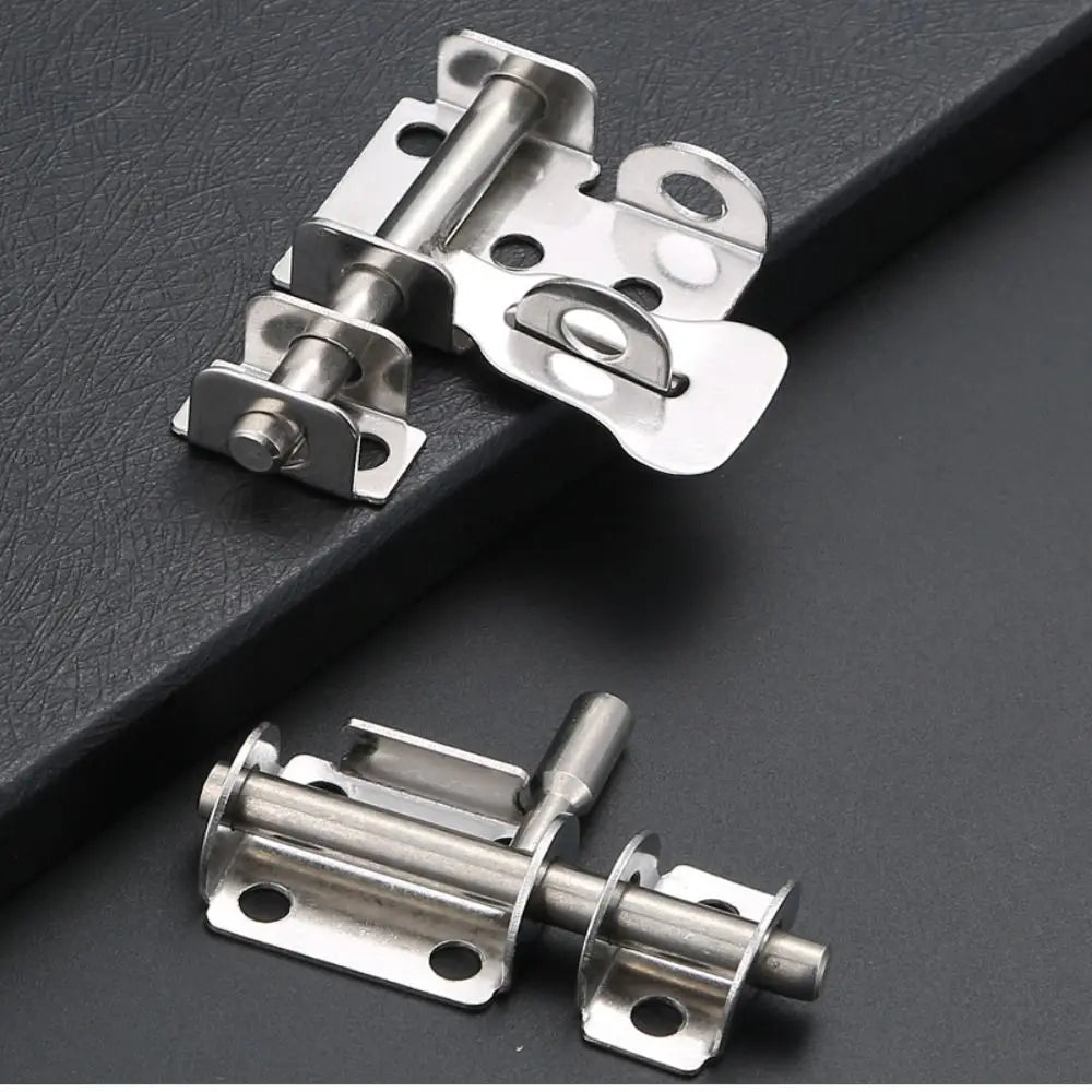 Stainless Steel Door Latch Gate Safety Lock Sliding Mechanism Sliding Bolts Latch Toilet Door Lock Hardware Hasp Lock