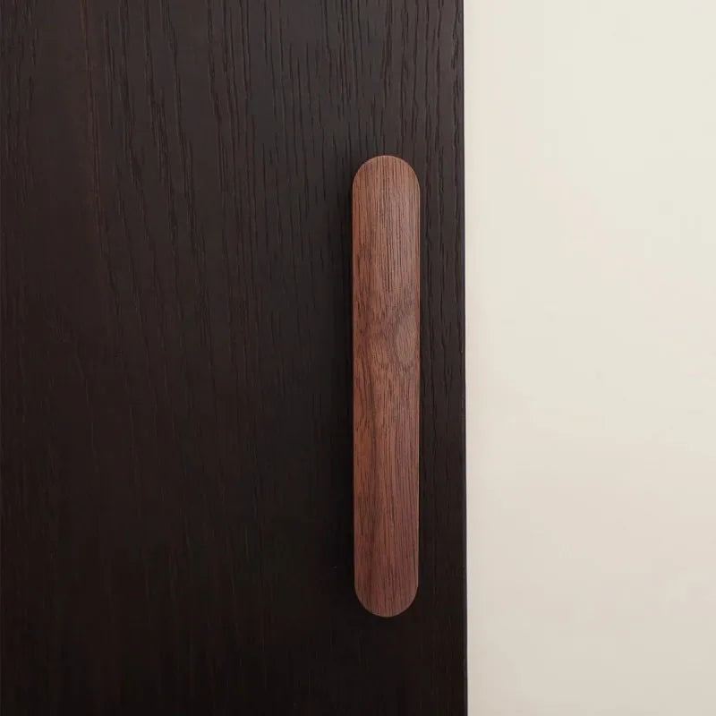 Modern Nordic Solid Wood Cabinet Handles Eco-Friendly Child-Safe Drawer Pulls for Kids Room Furniture Wooden Cabinets Pull