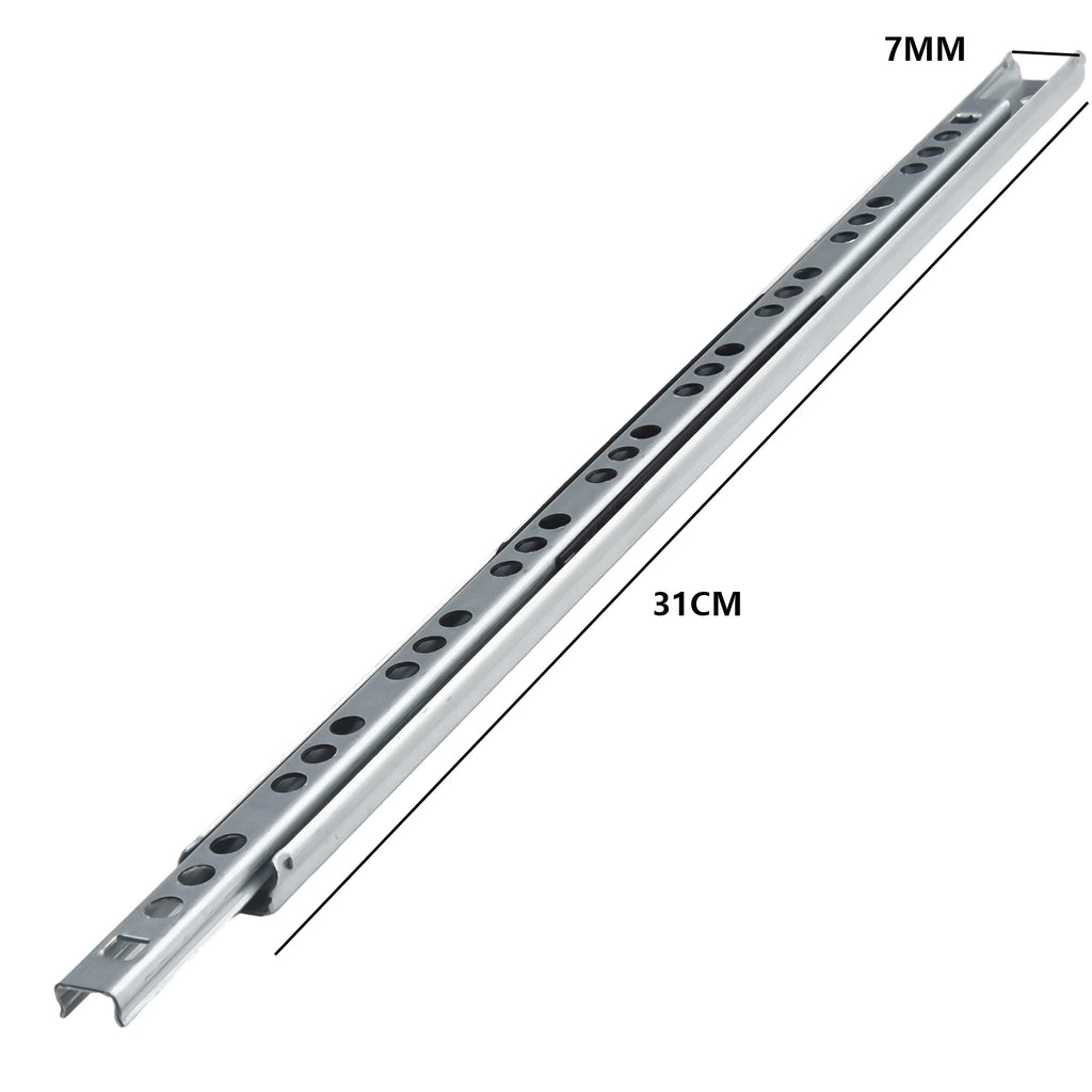 2Pcs Ball Bearing Drawer Slides 8-16inch Furniture Slide 17mm Metal Ball Bearing Slides Keyboard Cabinet Cupboard Drawer Runners
