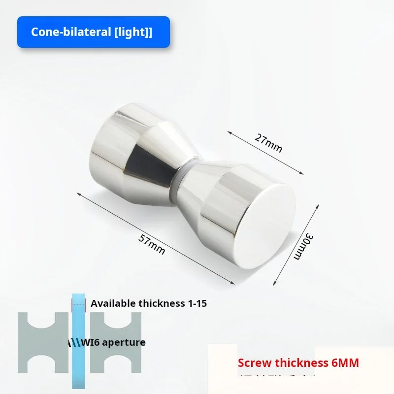 Glass Door Handle Bathroom Door Shower Door Handle Sliding Door Display Cabinet Wine Cabinet Barn Door Single Hole Round Knob