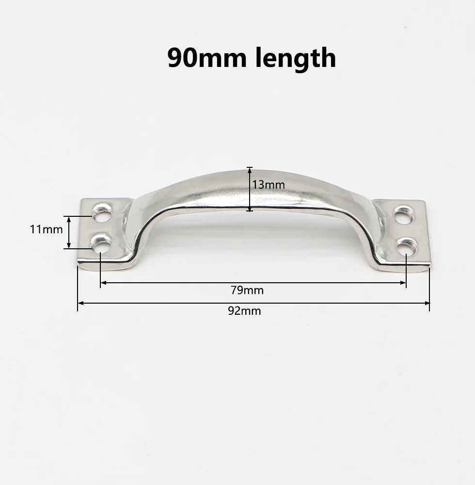 Stainless Steel Handle Arc Luggage Cabinet Drawer Wooden Door Old-fashioned Ordinary Simple