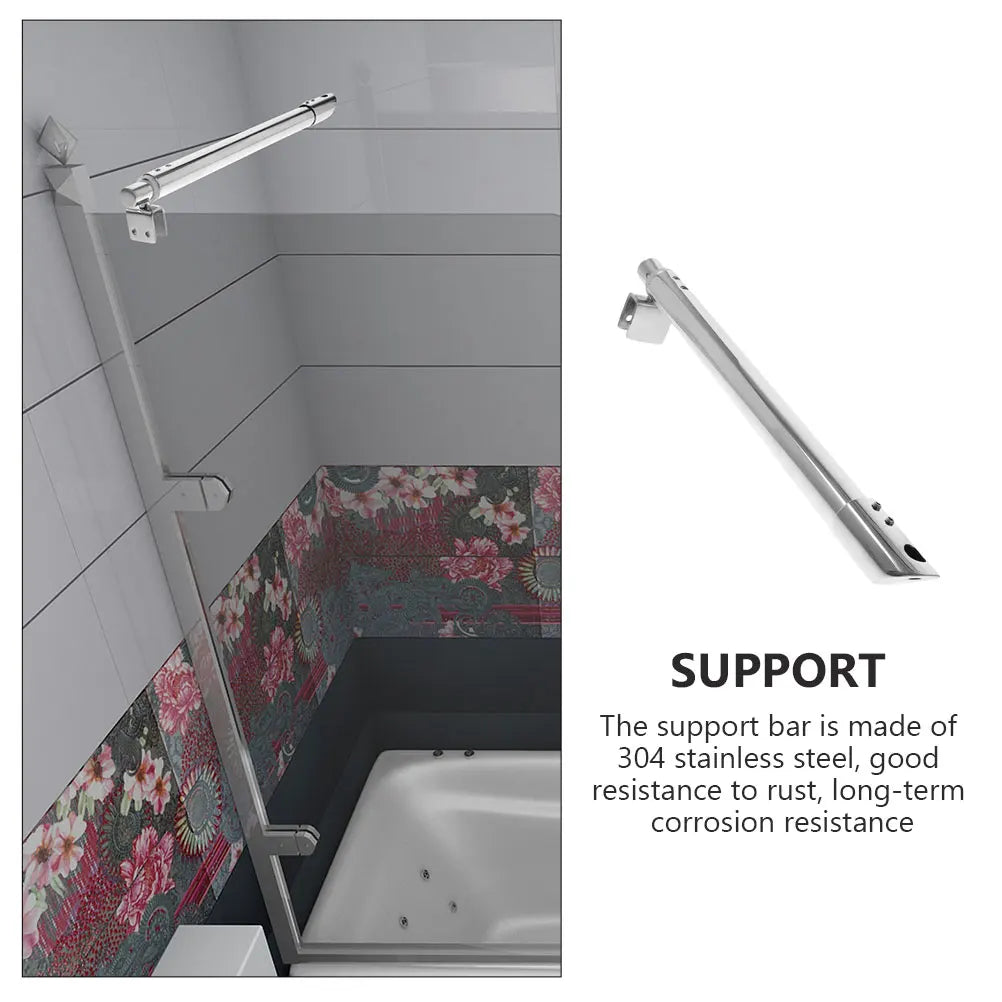 Shower Doors For Bathtub Door Pull Rod Glass Panel Glass Door Pull Rod Frameless Shower Support Bar Panel Brackets Bathroom