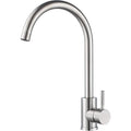 Kitchen sink mixer tap with hose, stainless steel 360° single handle single hole swivel spout, high arc single hole basin tap, h