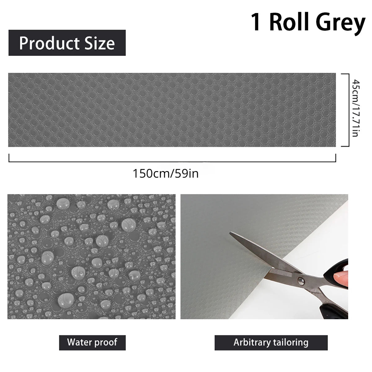 45*150/450CM Drawer Mat Cabinet Shelf Liners Non Slip Waterproof Closet Placemat Table Pad Tablecloth Thickened Oil Kitchen Mats