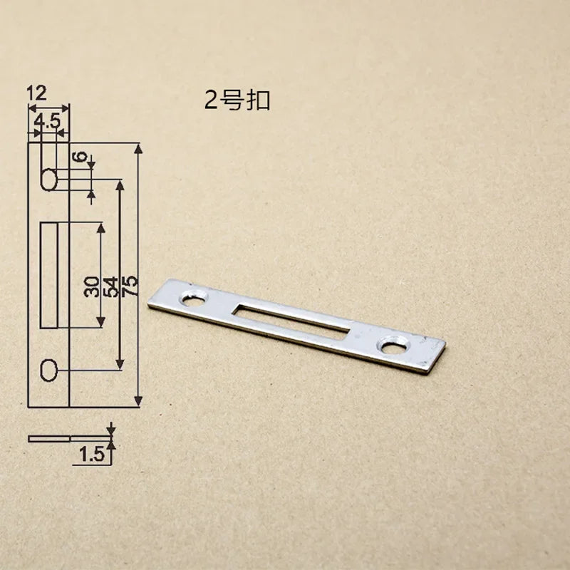 Aluminum Alloy Sliding Door And Window Hardware Bar Hook Lock Movable Door Lock Patrs Seat Lock Plate