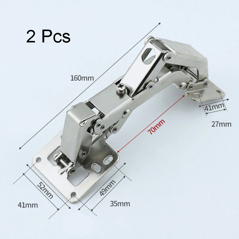 1-10PCS Cabinet Hinge 90 Degree 3/4in No-Drilling Hole Cupboard Door Hydraulic Hinges Soft Close With Screws Furniture Hardware