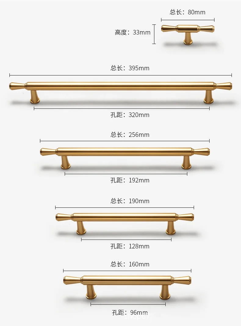Long Kitchen Cabinet Hardware Cupboard Handles T Bar Furniture Hardware Drawer Pulls Rose Gold Door Handle Kitchen Accessories
