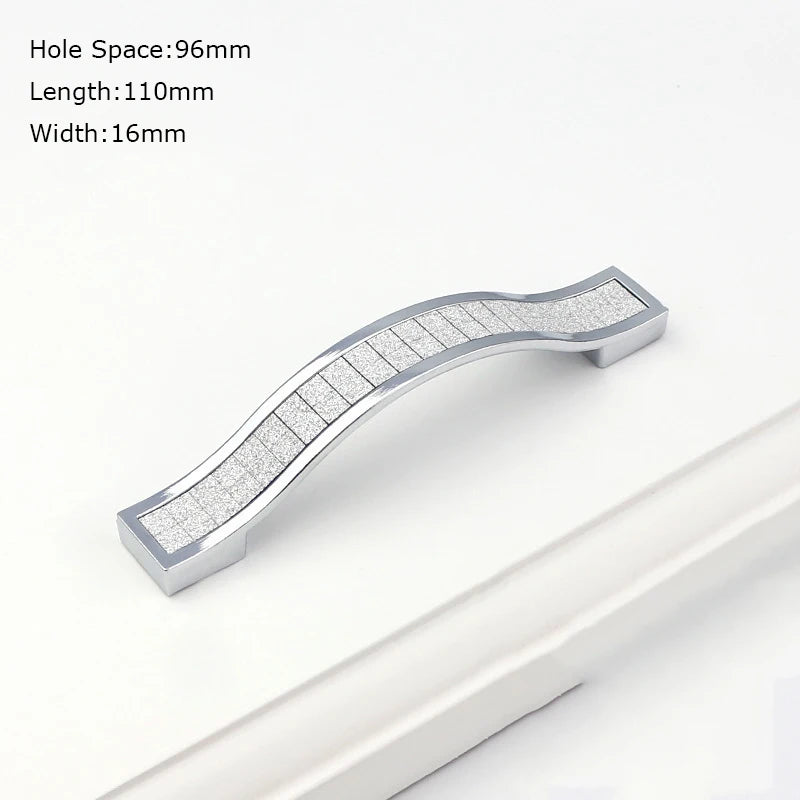 1PCS Modern Furniture Handles 96mm 128mm 160mm Kitchen Cabinet Drawer Door Handles Pulls Knobs Furniture Handles