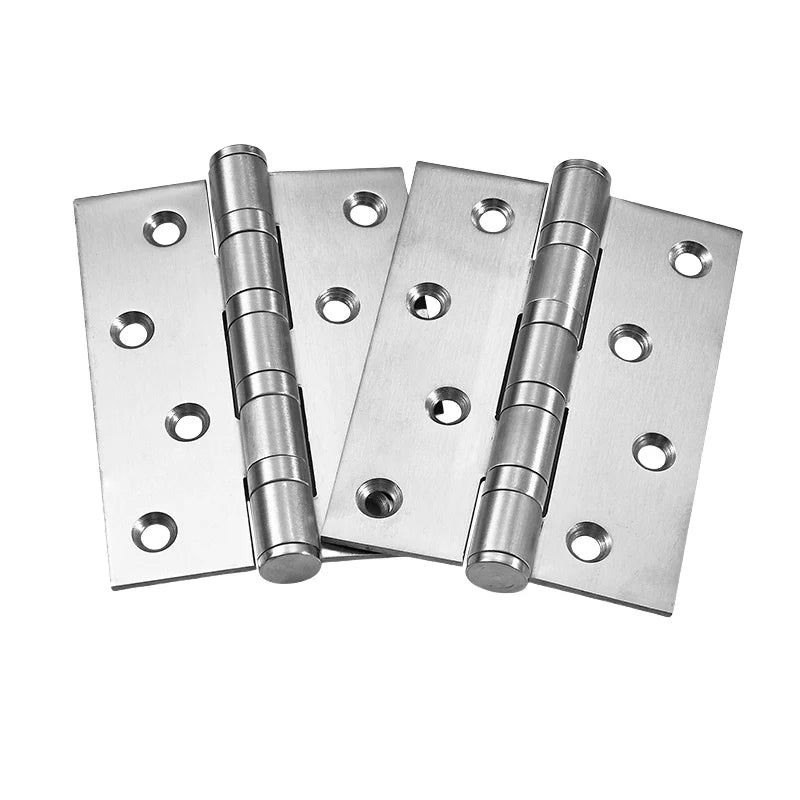 stainless steel Mute Hinge Room Door 4 Inch Bearings Hinges 3mm Thick Heavy Doors Strong Load Bearing Gemel Furniture Hardware