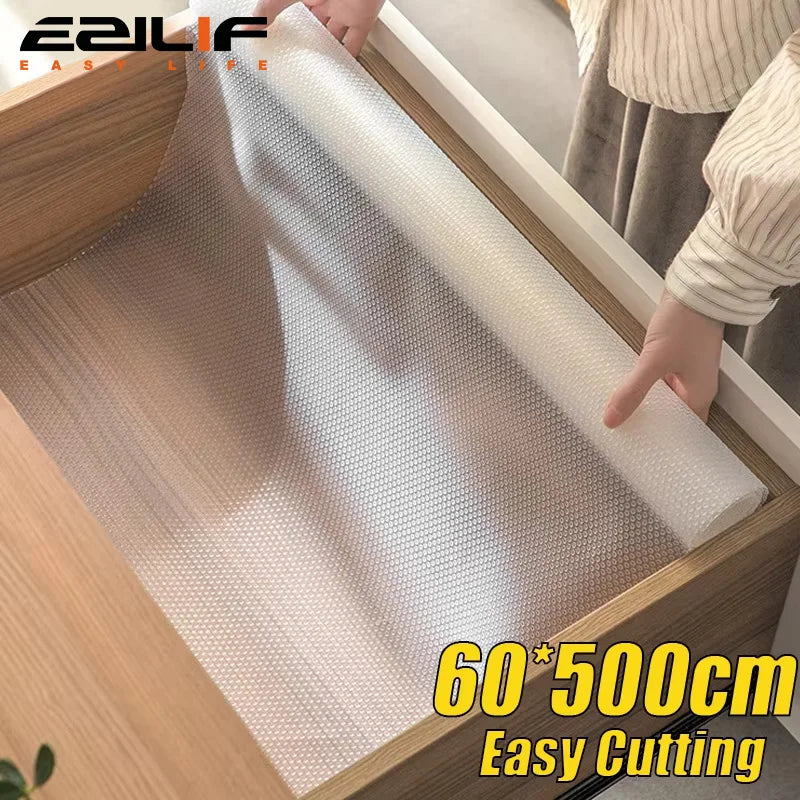 30/45/50/60*150CM Drawer Mat Shelf Cover Liners Non Slip Waterproof Closet Placemat Table Pad Paper Cabinet Mat Oil-proof Liners
