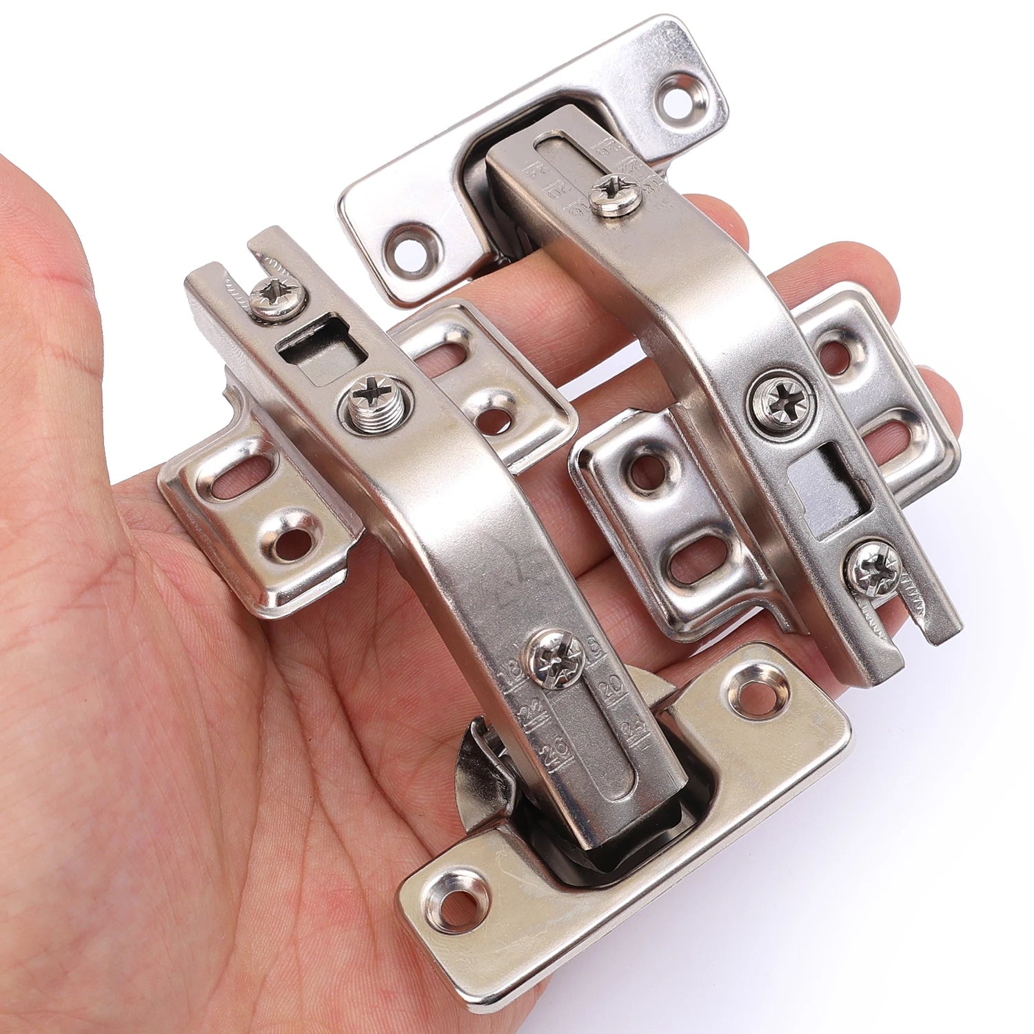 3/1PCS Soft Close Cabinet Hinges 135° Stainless Steel Cupboard Door Concealed Hinges For Corner Replacement Hardware Supplies