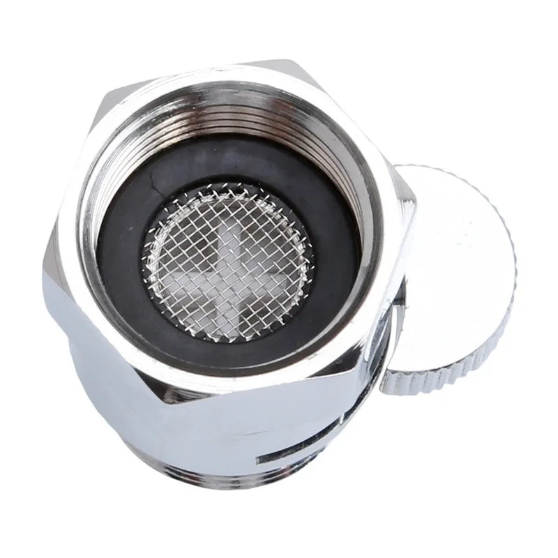 Bathroom Shower  Brass Junction Water Flow Control Valve Straight-through Shut-off Angle Valve Bath Water Tap Accessory