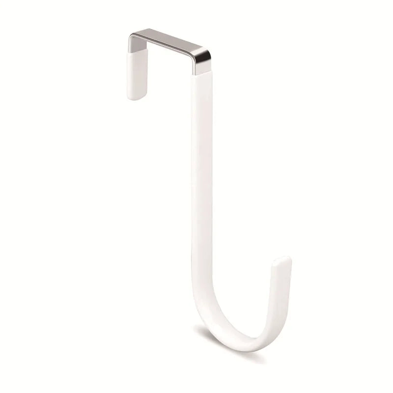Door Hangers Hooks with Rubber Organizer Hook for Living Room Bathroom Bedroom Kitchen Hanging Key Clothes Towel Hat Coat Robe