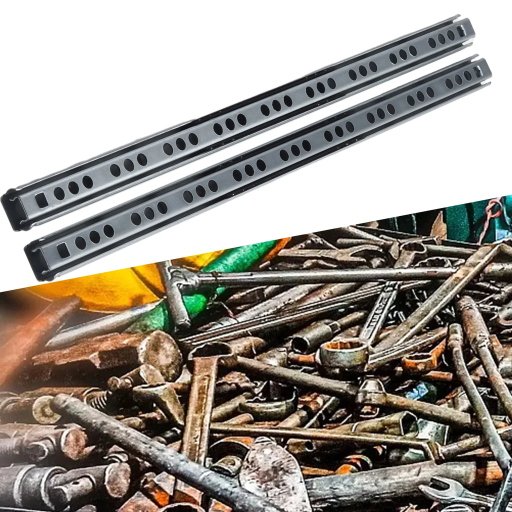 2Pcs Ball Bearing Drawer Slides 8-16inch Furniture Slide 17mm Metal Ball Bearing Slides Keyboard Cabinet Cupboard Drawer Runners