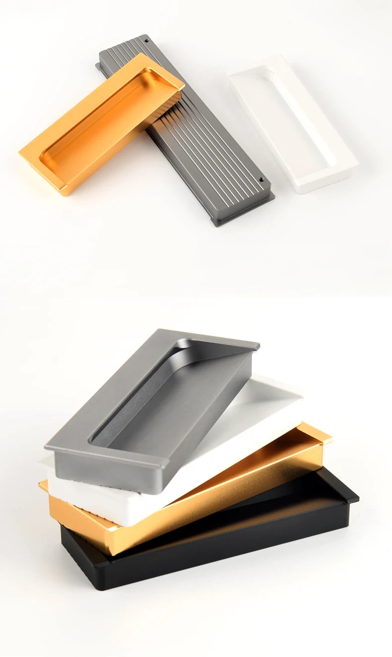 Modern Luxury Furniture  Recessed Cabinet Handles & Flush Drawer Pulls  Aluminum Alloy Slot Design