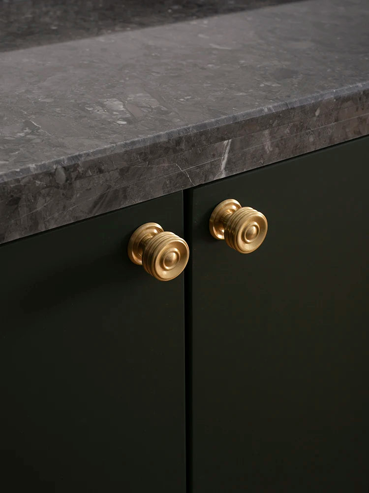 Solid Brass Cabinet Handle Sleek Furniture Hardware Kitchen Handle Dressers Wardrobe Cabinet Drawer Knobs Gold Handle