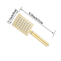 Black/Chrome/Gold Bathroom Stainless Steel Hand Shower Bath Rain Handheld Shower Head Big Panel Square Circular Bath Sprinkler