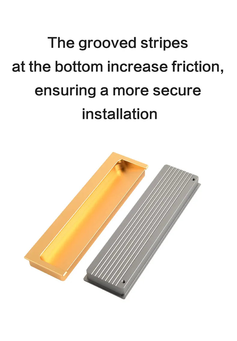 Modern Luxury Furniture  Recessed Cabinet Handles & Flush Drawer Pulls  Aluminum Alloy Slot Design