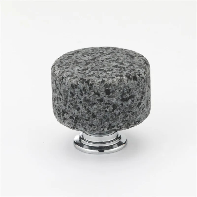 Cylindrical Modern Simple Cabinet Wardrobe Door Handle Drawer Aluminum Alloy Nordic Light Luxury Artificial Marble Handle