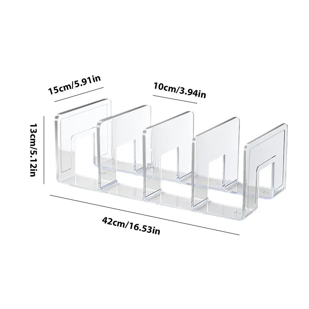 Handbag storage rack Organizer 4 Slots Transparent Closet Purse Storage rack Acrylic wardrobe Bag storage holder Purse Display