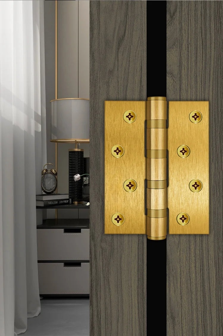 A Pair Of Stainless Steel Door Butt Hinges Furniture Hardware Decorative Accessories 4/5 Inch High-Quality Folding Hinges