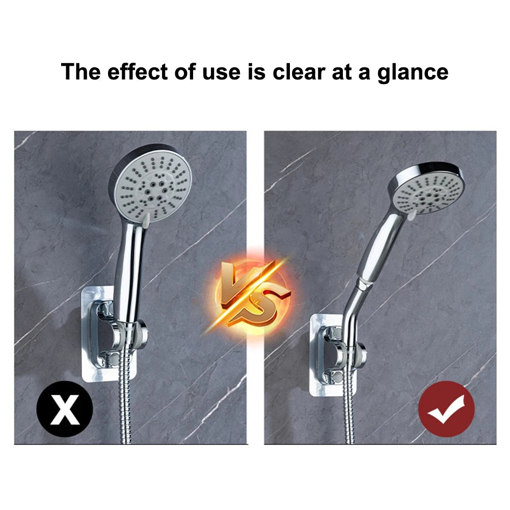 Bathroom Upgrade Chrome Hand Shower Connector Easy Install Shower Head Connector Stainless Steel Hassle-Free Setup