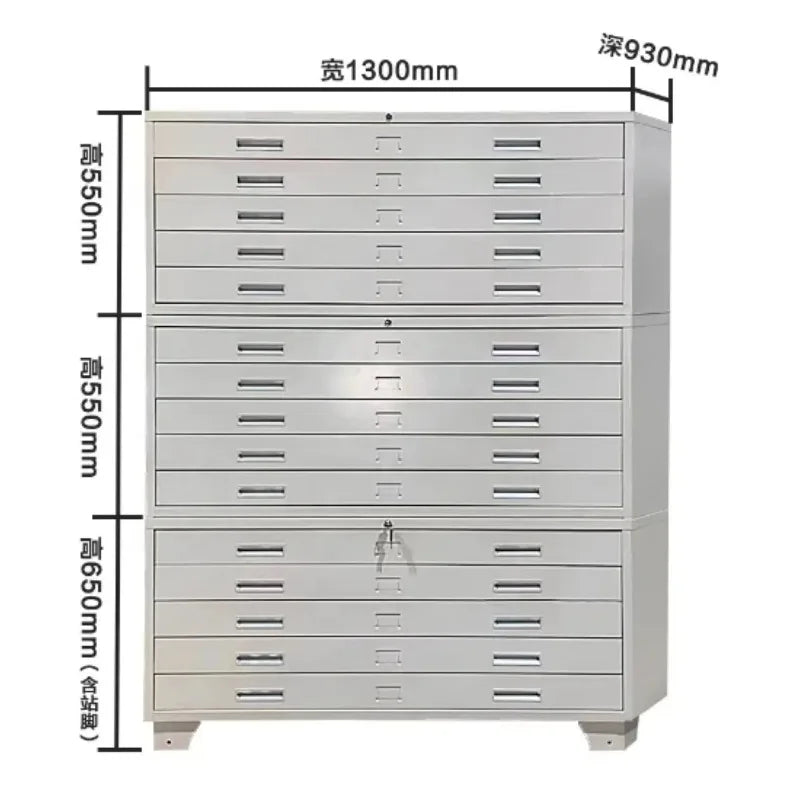 5 Drawers Map Display Drawing Cabinets Metal Drawers Steel Filing Cabinet Flat Map Cabinet Customized