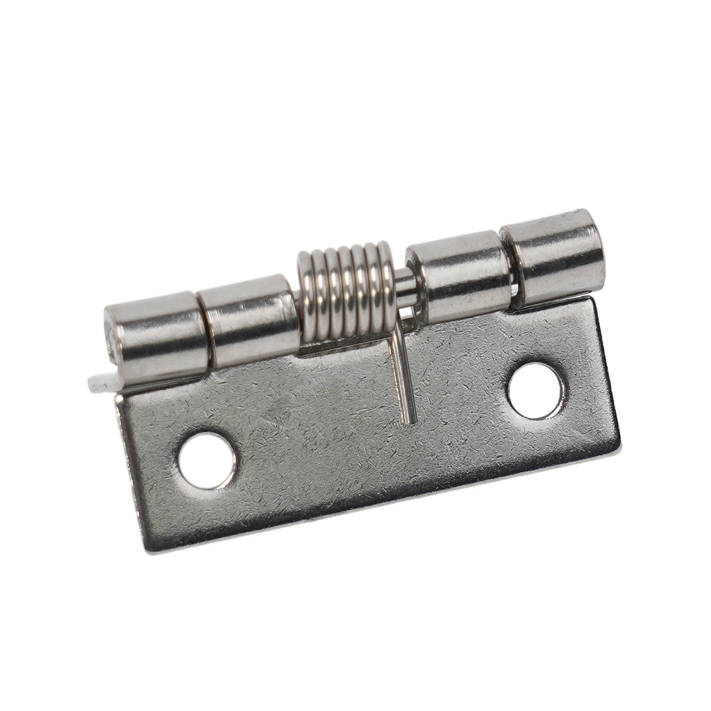 2pcs 1/1.5/2/3Inch Silver Spring Door Hinge Stainless Steel Self Closing Design Windows Cabinets Boxes Household Hardware