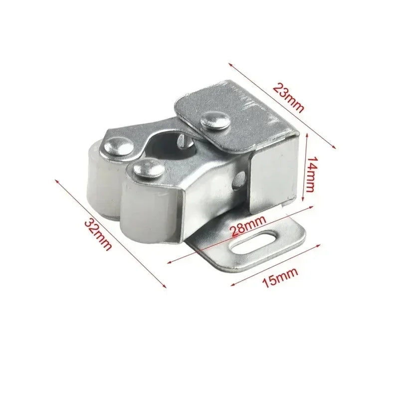 Press The Home Wardrobe Door Buckle Touch The Bead Magnetic Dual Wheel Spring Fixed Lock Buckle Low Foot Cabinet Door Buckle