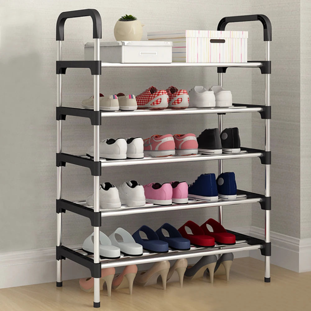 Multi-layer simple shoe rack entrance door storage rack household shoe rack can be stacked to save space shoe rack