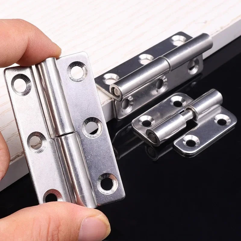Stainless Steel Hinges Door Connector Universal Furniture Drawer Cabinet Fitting Hinge Detachable Furniture Hardware Accessories