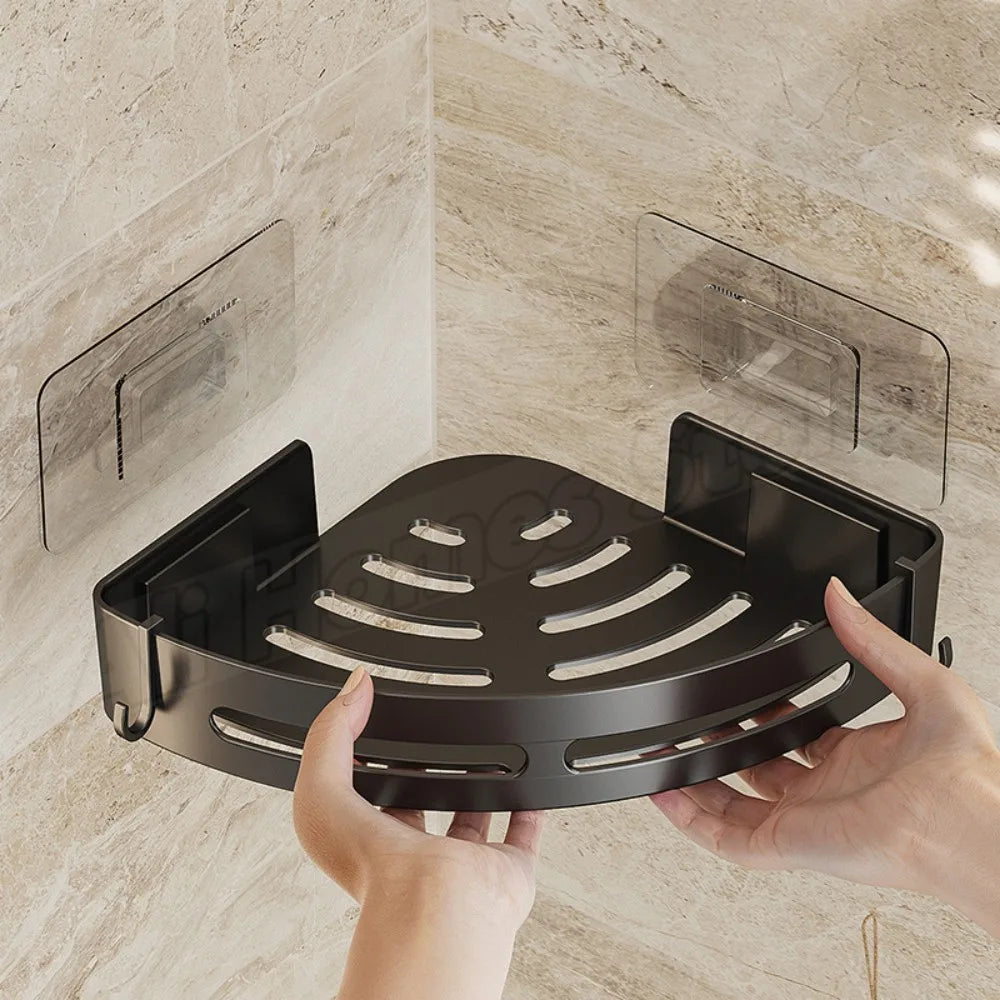 3/2/1PCS No Punching Required Bathroom Shampoo Holder Shower Caddy Shelves Storage Shelf Towel Holder Shelves For Bathroom
