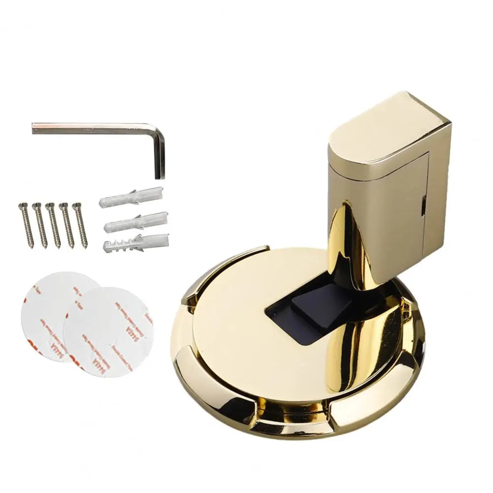 Magnetic Door Stopper No Drilling Silent Floor Door Stop with Screws Adhesive Adjustable Mechanical Magnetic Door Stopper