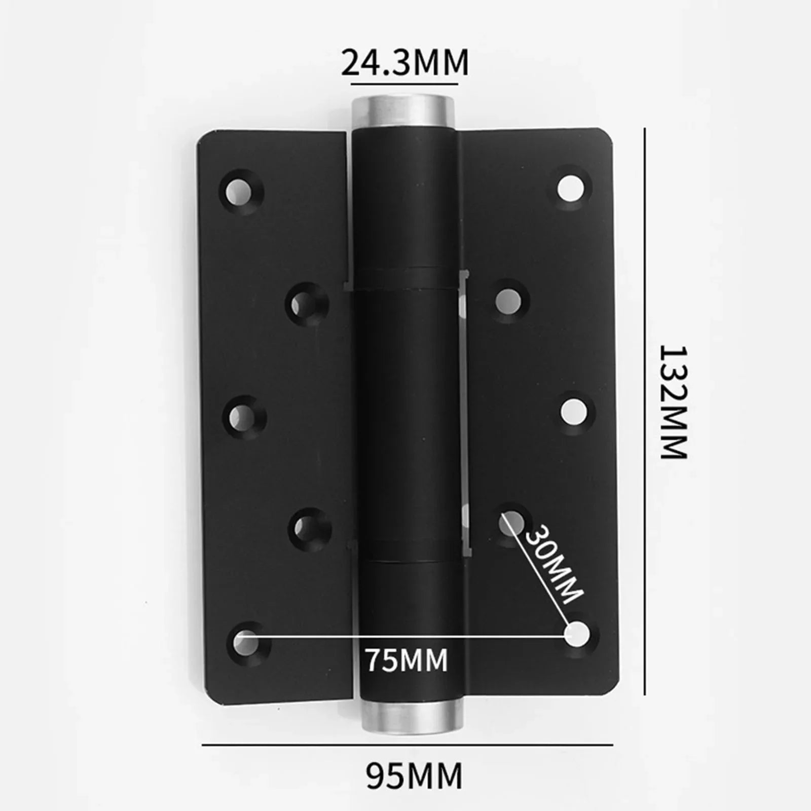 2 Pieces Soft Closing Door Hinge Automatic 90° Positioning Hydraulic Door Closer 5 Inch Adjustable Door Closer Hardware