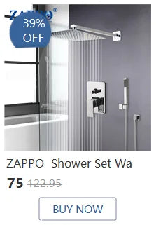 ZAPPO Shower Panel with Rainfall Waterfall Shower Head 5 Body Jets and 3-Function Handheld Rain Massage System Shower Column Tap