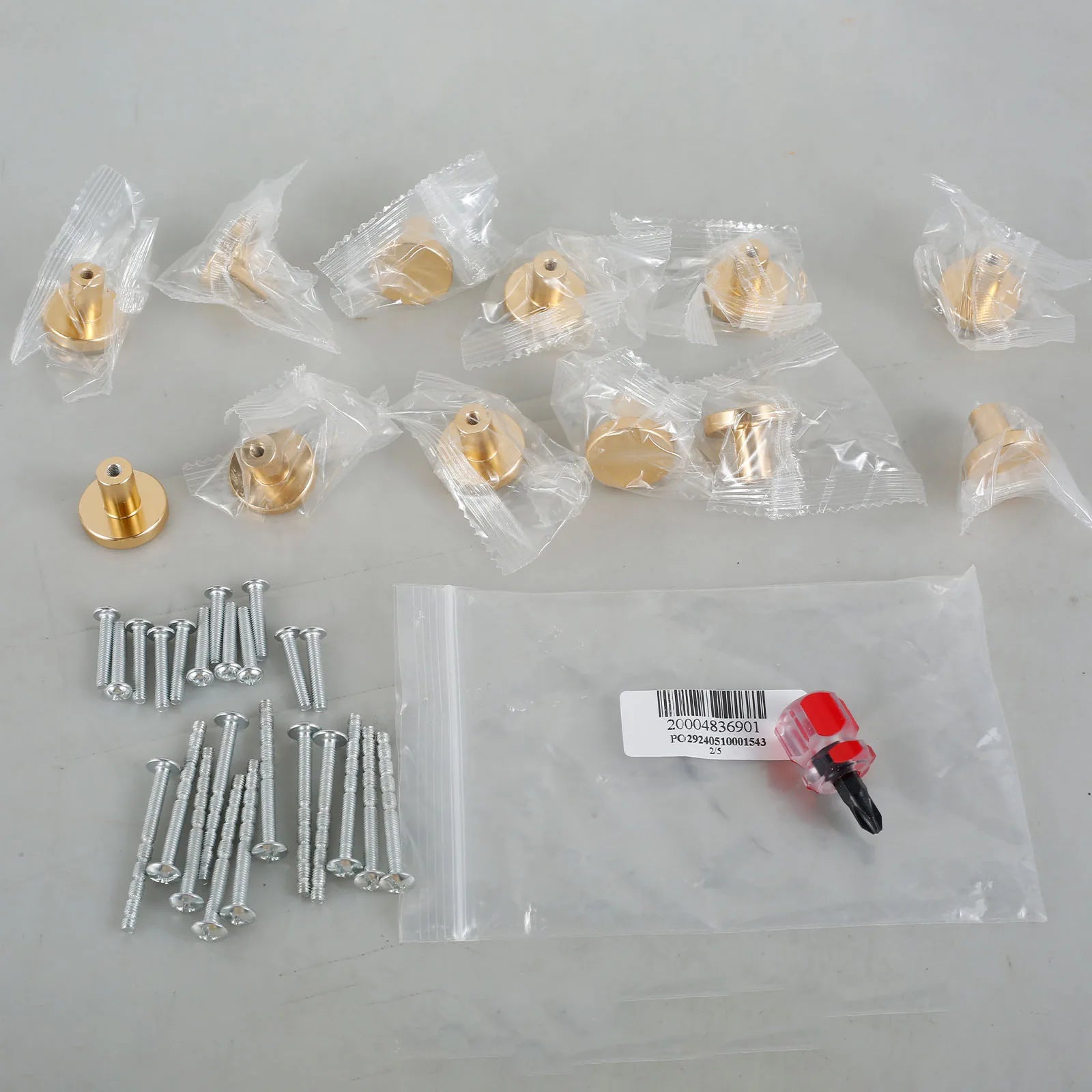 12Pcs Drawer Knob Set Gold Cabinet Knobs Aluminum Alloy Furniture Knob Handle for Cabinets Drawer Dresser Door 25x20x10mm