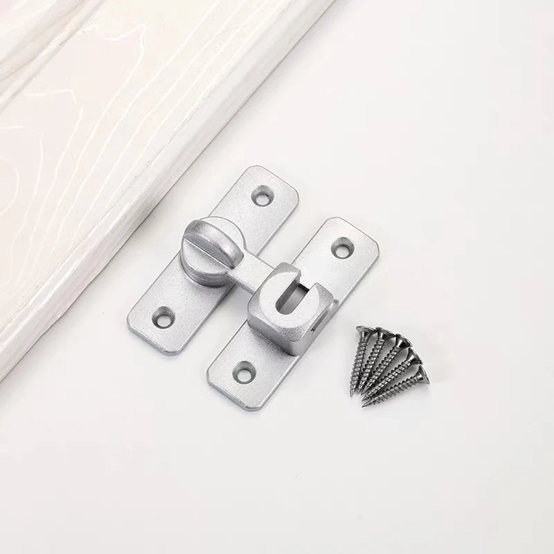 90 Degree Window Drawers Cabinet Locks Stainless Steel Hook Latch Barn Door Latch Bolt Hooks Sliding Gate Buckles Hardware